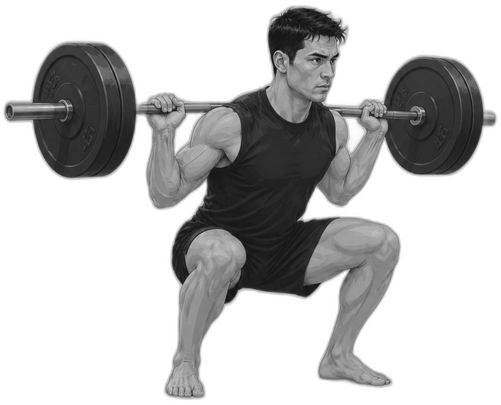 Athlete lifting during a strength and conditioning session